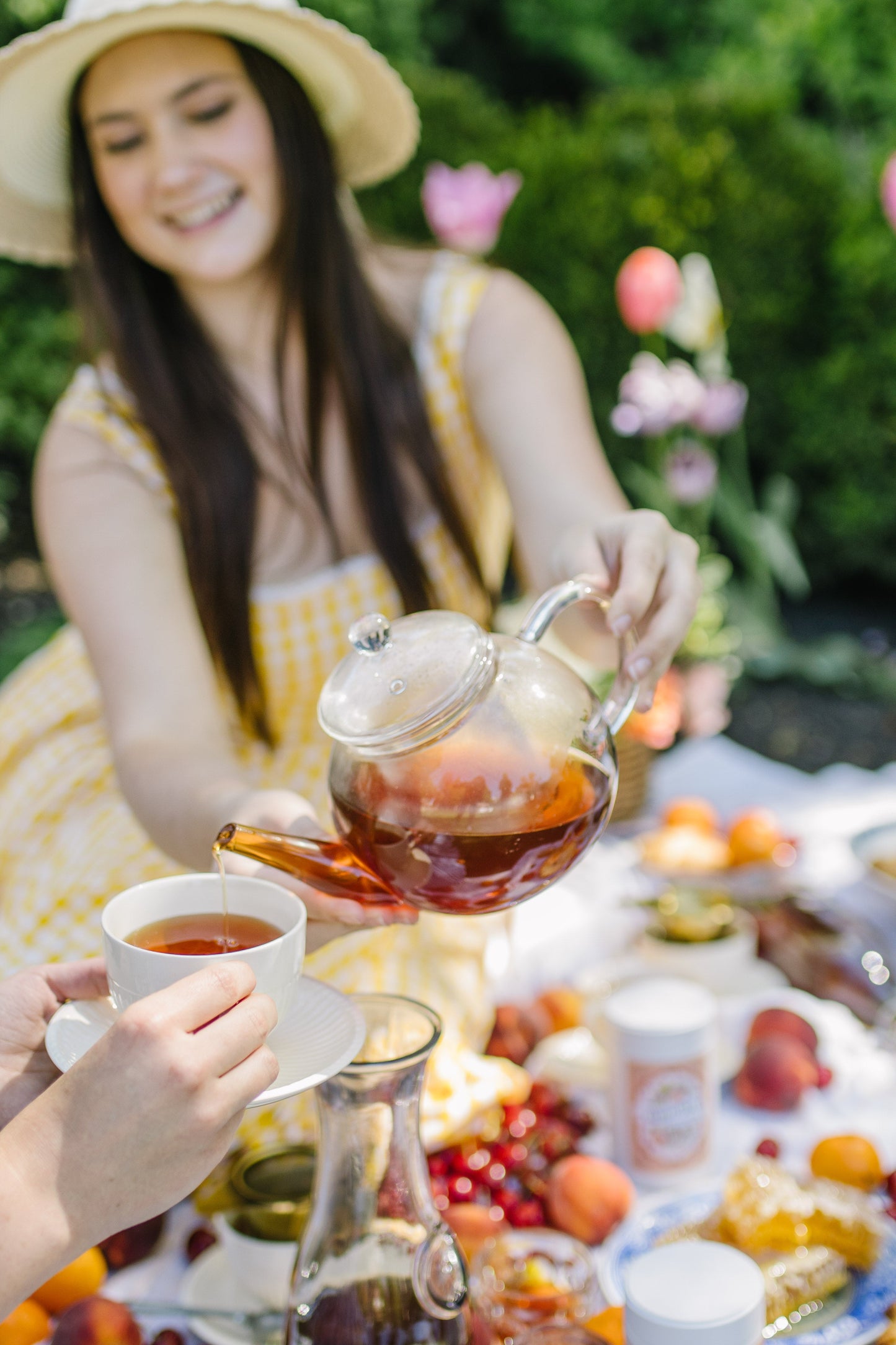 Sommer Honig Pfirsich Kräutertee