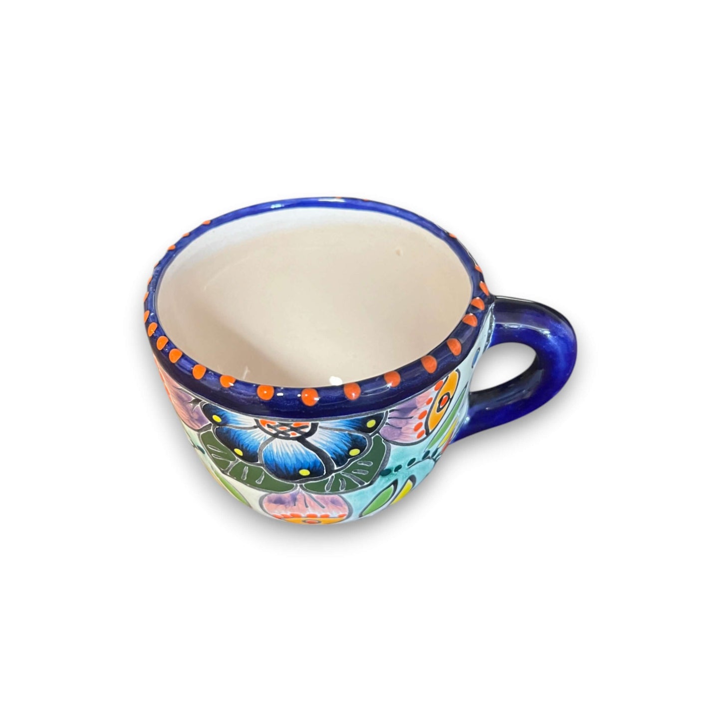 Talavera Kaffeetasse | Handbemalte mexikanische Keramiktasse
