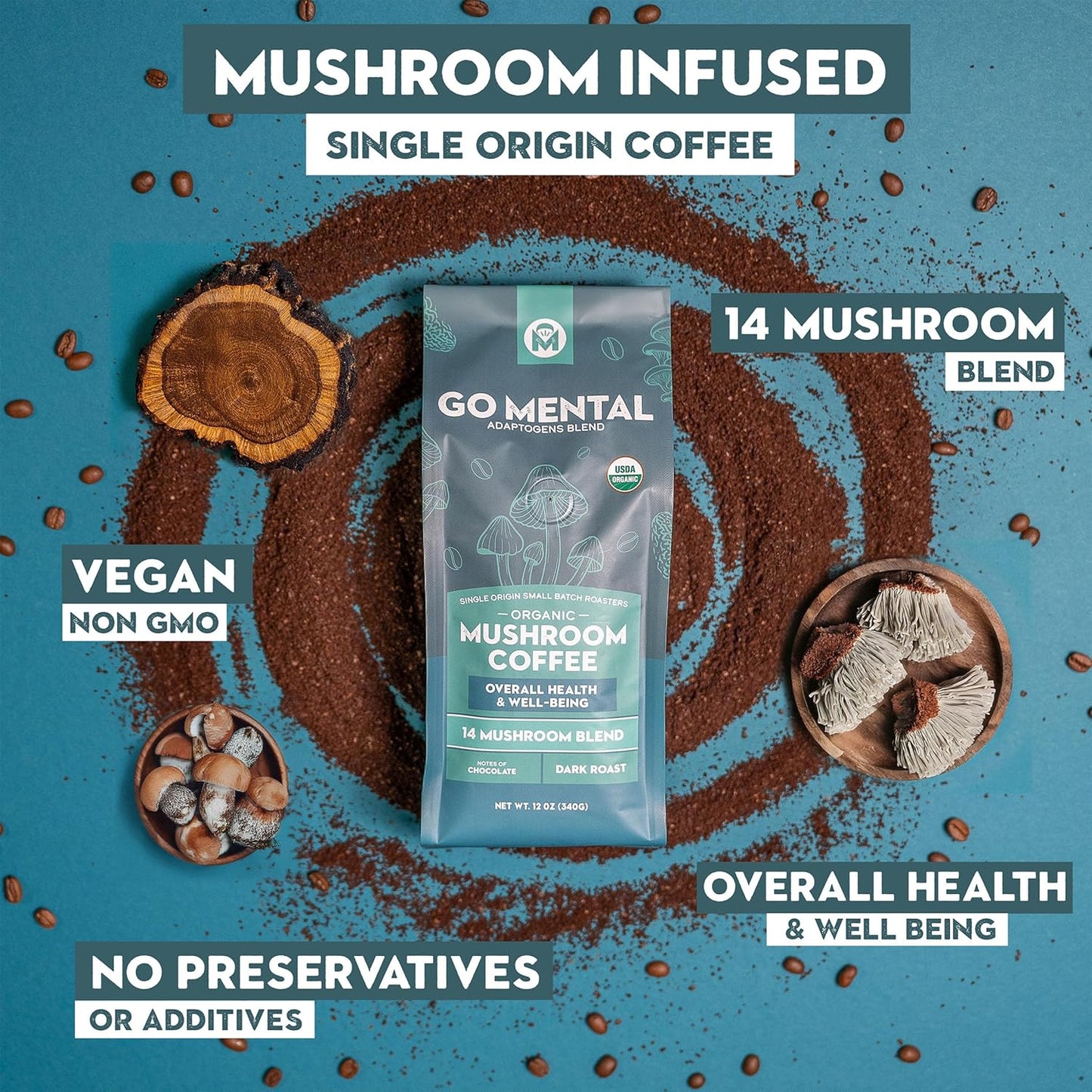 specialtycoffee coffee tea artisancrafted fairtrade mushroomcoffee coffeegifts mushroomextract