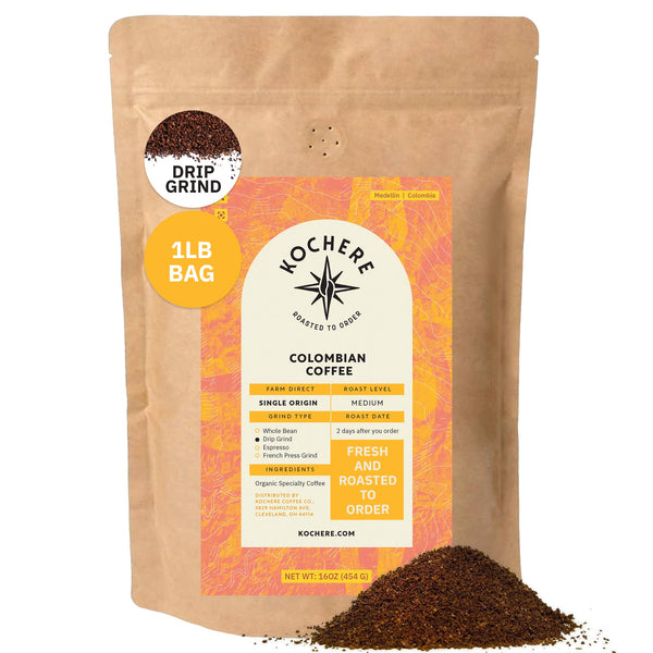 Kochere Coffee Colombian Medellin Single Origin Medium Roast - Dried Orange, Berry Notes