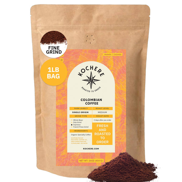 Kochere Coffee Colombian Medellin Single Origin Medium Roast - Dried Orange, Berry Notes