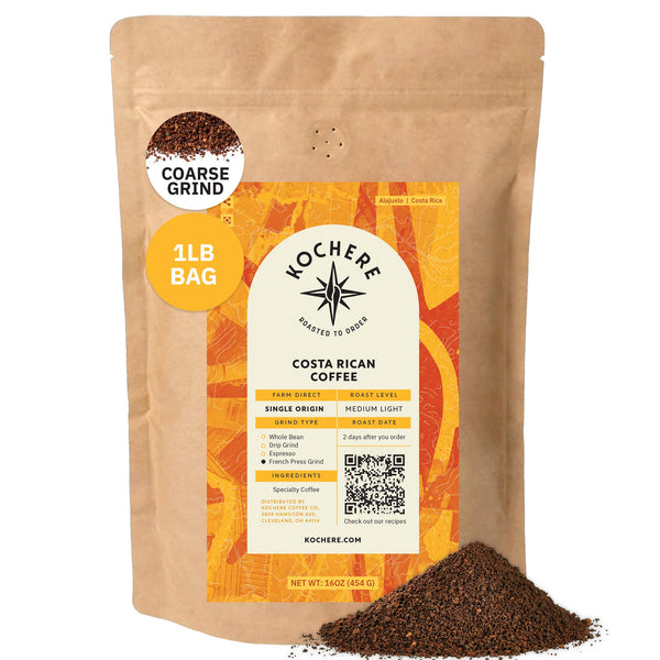 Kochere Coffee Costa Rican Alajuela Medium Light Roast - Sweet Apple, Raisin Notes