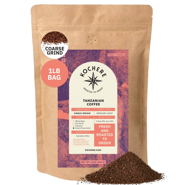 Kochere Coffee Tanzanian Mbeya AB Medium-Light Roast - Pear, Floral, Jasmine Notes