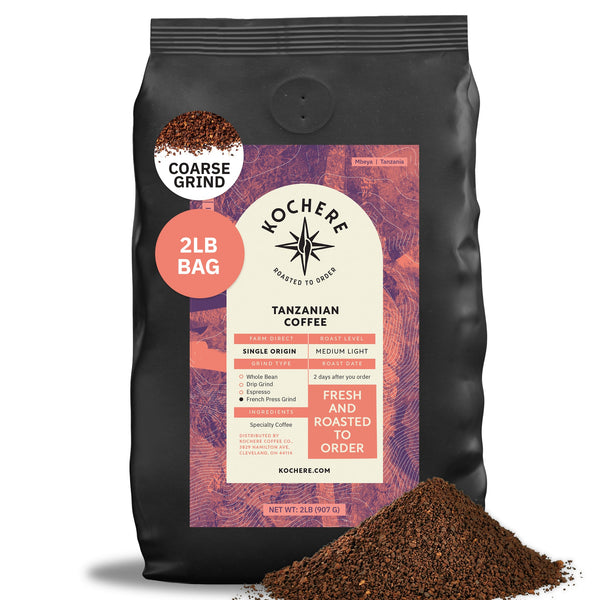 Kochere Coffee Tanzanian Mbeya AB Medium-Light Roast - Pear, Floral, Jasmine Notes