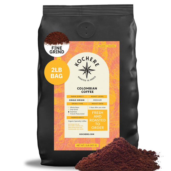 Kochere Coffee Colombian Medellin Single Origin Medium Roast - Dried Orange, Berry Notes