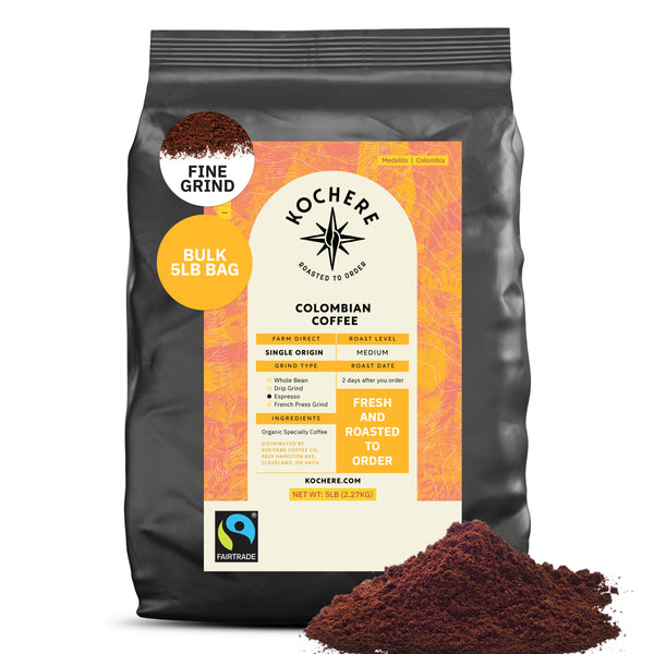 Kochere Coffee Colombian Medellin Single Origin Medium Roast - Dried Orange, Berry Notes