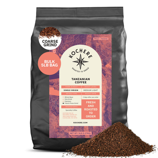 Kochere Coffee Tanzanian Mbeya AB Medium-Light Roast - Pear, Floral, Jasmine Notes