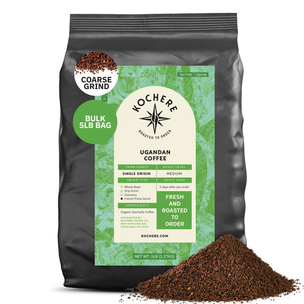 Kochere Coffee Ugandan Sipi Falls Single Origin, Organic Medium Roast - Raisin, Fig, Brown Sugar Notes