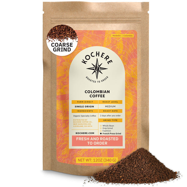 Kochere Coffee Colombian Medellin Single Origin Medium Roast - Dried Orange, Berry Notes