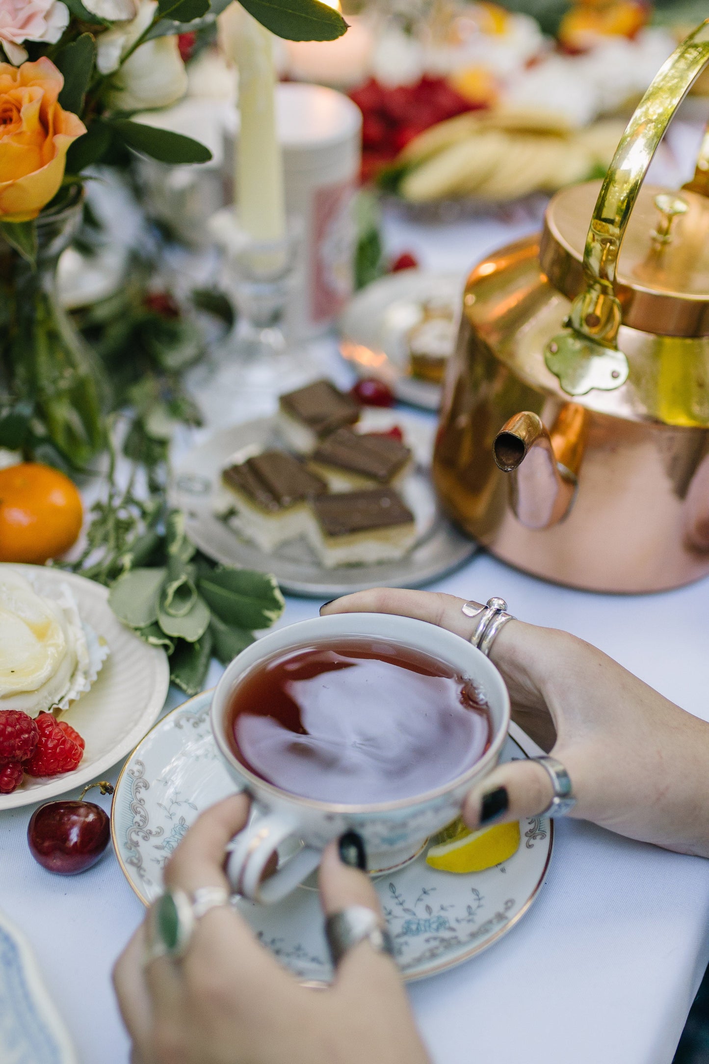 Himbeer-Zitronenverbene-Kräutertee