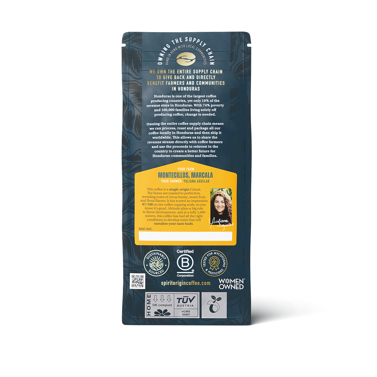 Honduran Catuai Coffee 1.8oz (50g) Sample bag