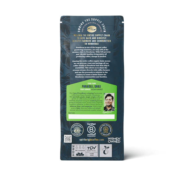 Honduran Cup of Excellence Parainema Coffee 1.8oz (50g) Sample bag