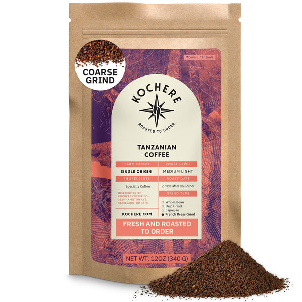 Kochere Coffee Tanzanian Mbeya AB Medium-Light Roast - Pear, Floral, Jasmine Notes