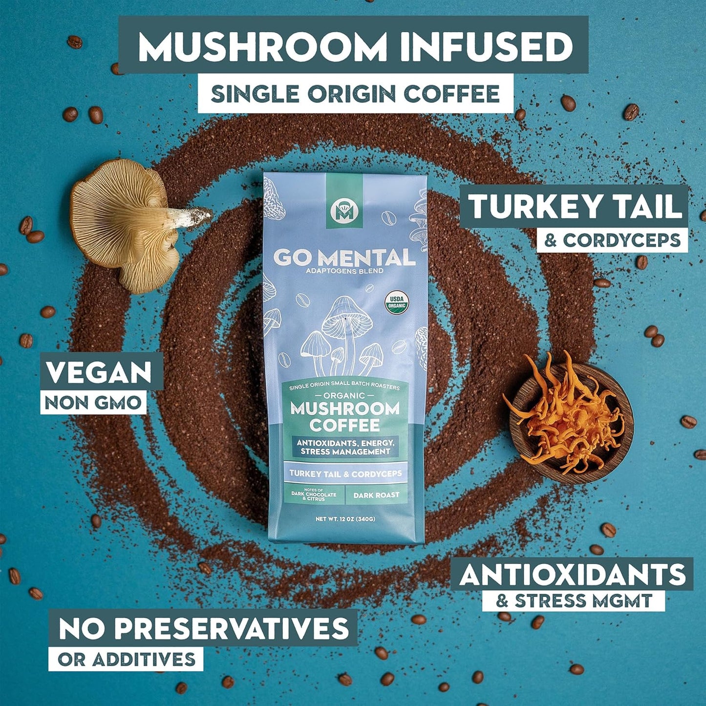 specialtycoffee coffee tea artisancrafted fairtrade mushroomcoffee coffeegifts mushroomextract