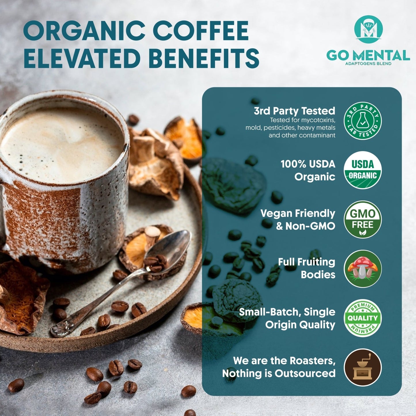 specialtycoffee coffee tea artisancrafted fairtrade mushroomcoffee coffeegifts mushroomextract