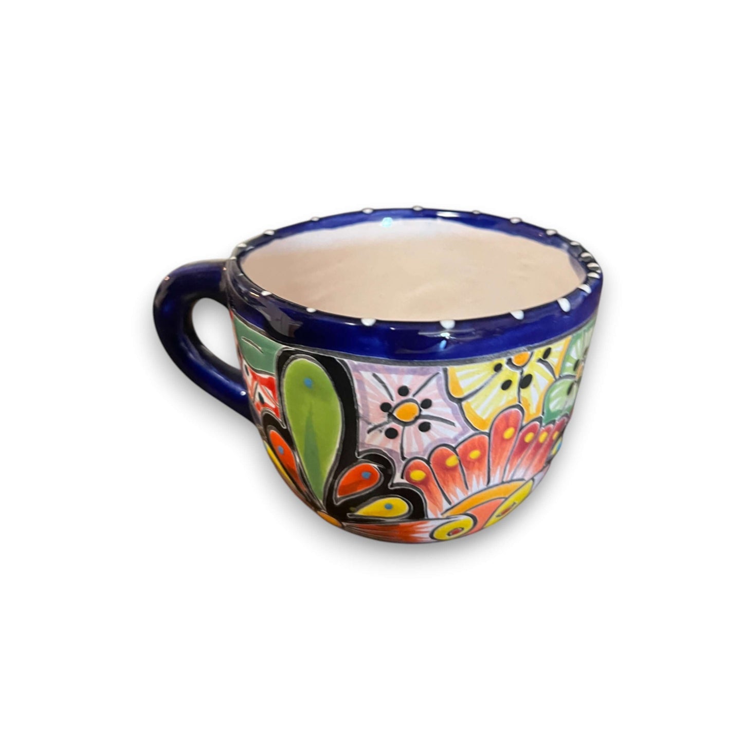 Talavera Kaffeetasse | Handbemalte mexikanische Keramiktasse