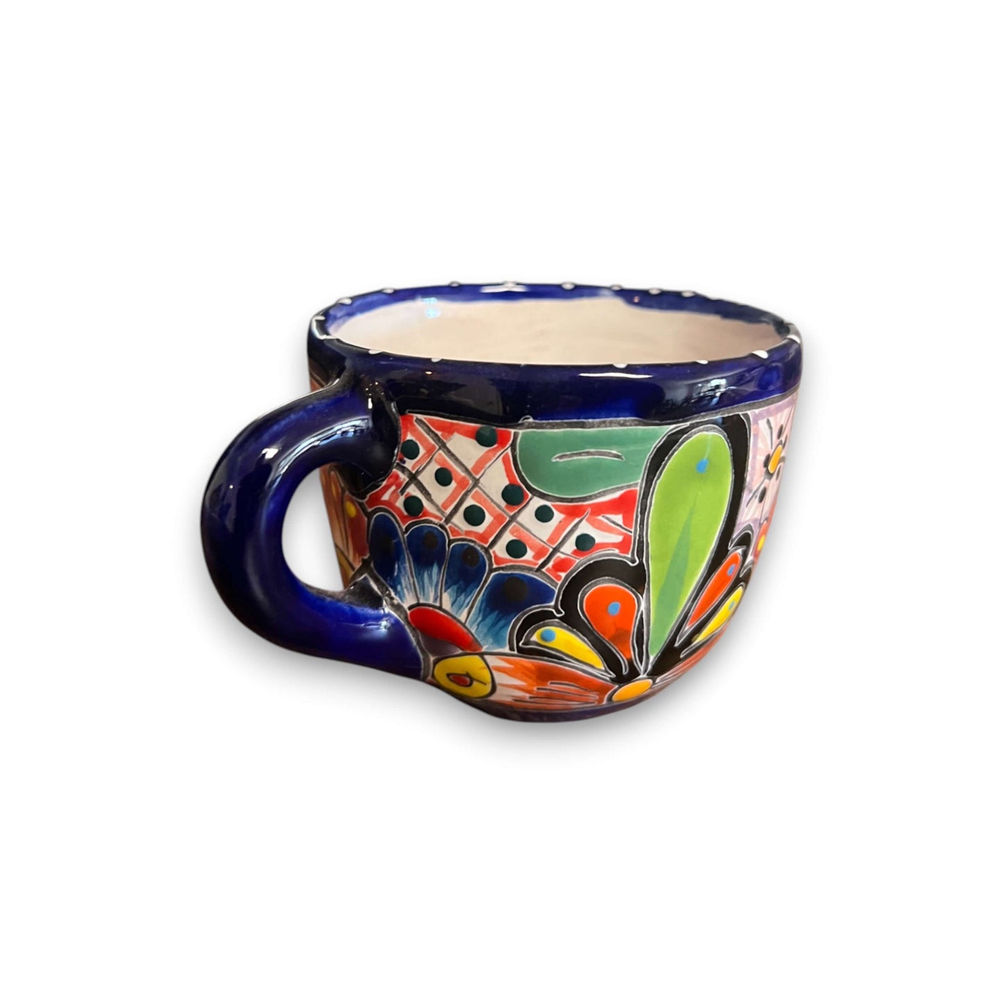 Talavera Kaffeetasse | Handbemalte mexikanische Keramiktasse