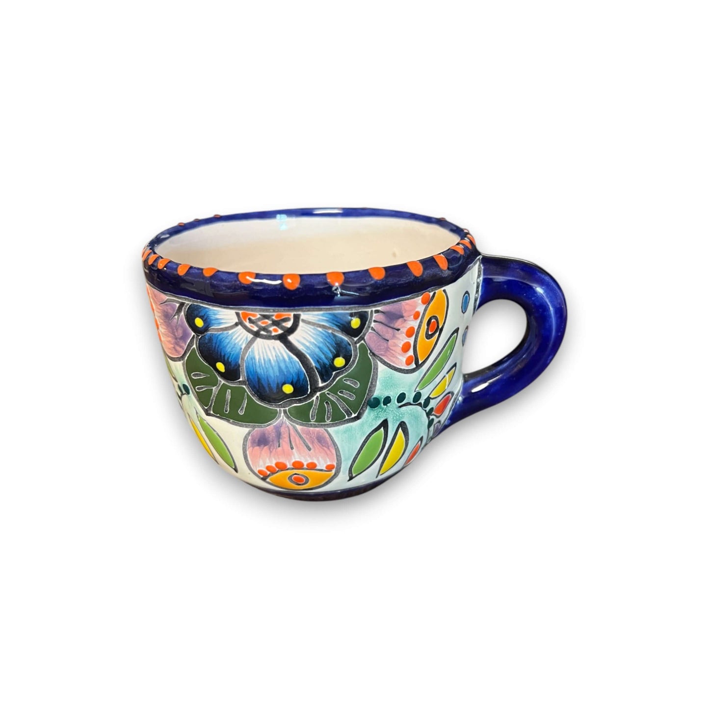 Talavera Kaffeetasse | Handbemalte mexikanische Keramiktasse