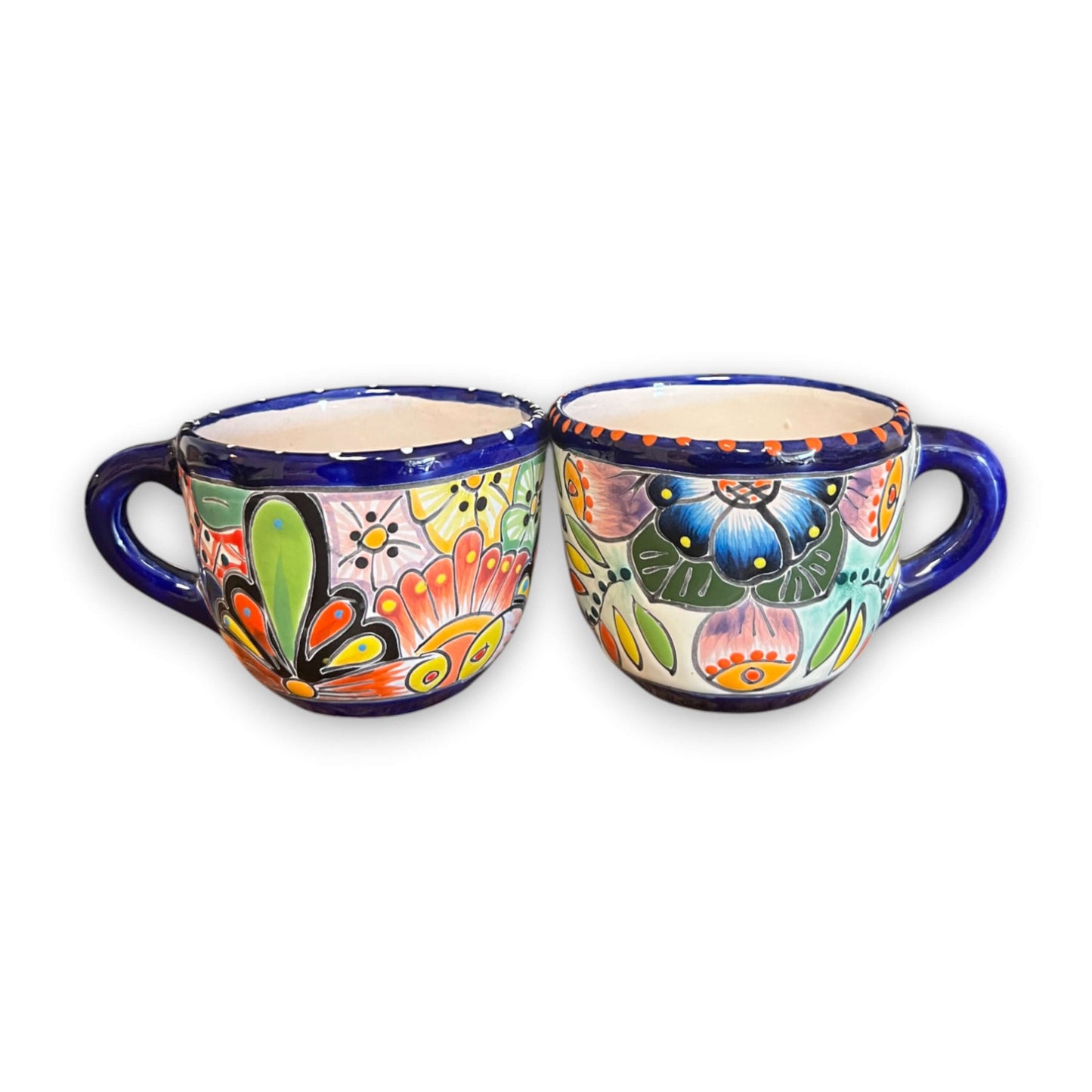 Talavera Kaffeetasse | Handbemalte mexikanische Keramiktasse