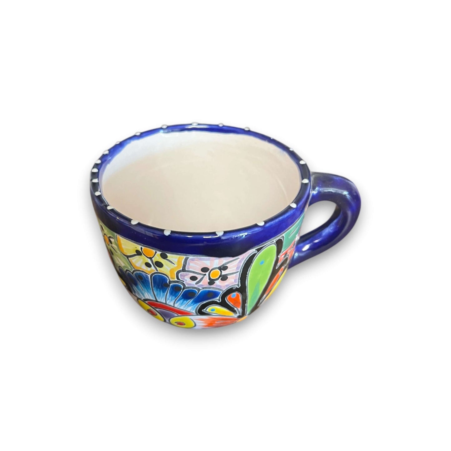 Talavera Kaffeetasse | Handbemalte mexikanische Keramiktasse