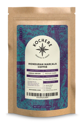 Kochere Coffee Honduran Marcala Organic Medium Roast - Caramel, Spice, Brown Sugar Notes