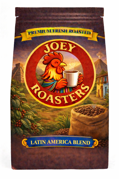 Latin American Blend coffee, offering nutty hints with mild