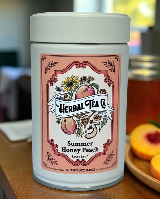 Sommer Honig Pfirsich Kräutertee