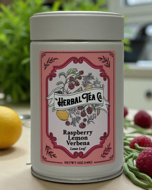 Himbeer-Zitronenverbene-Kräutertee